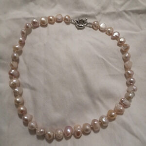 ✨ Natural pink pearl necklace ❤️